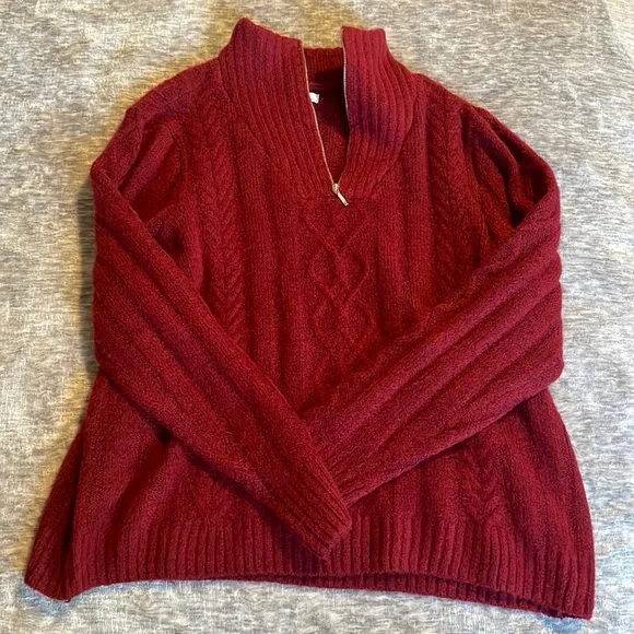 Croft & Barrow Half zip sweater - Picture 1 of 11